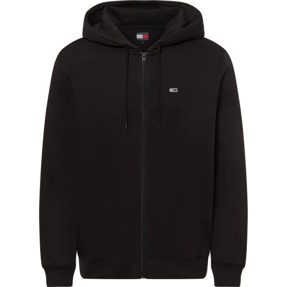Tommy Jeans Bluza Rozpinana z Kapturem Czarna