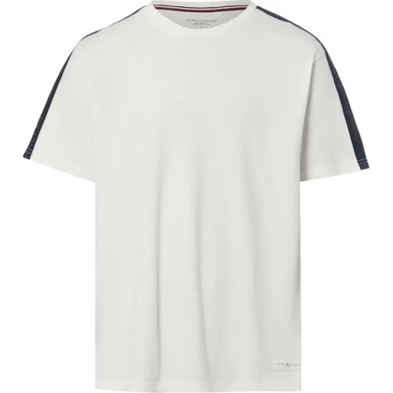 Tommy Hilfiger T-shirt męski z logo, biały, rozmiar M