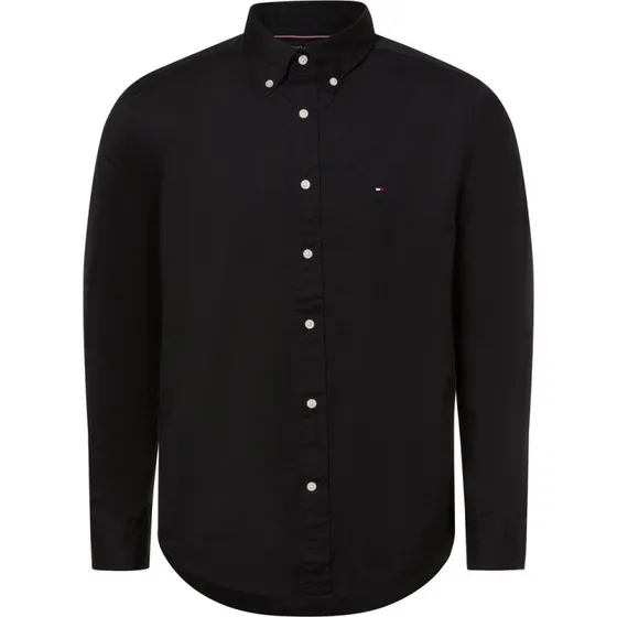 Tommy Hilfiger Koszula Regular Fit Czarna Bawełniana