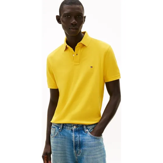 Tommy Hilfiger Koszulka Polo Regular Fit - Żółta, M