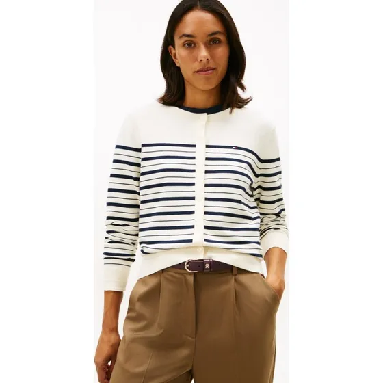 Tommy Hilfiger Kardigan Damski Biały