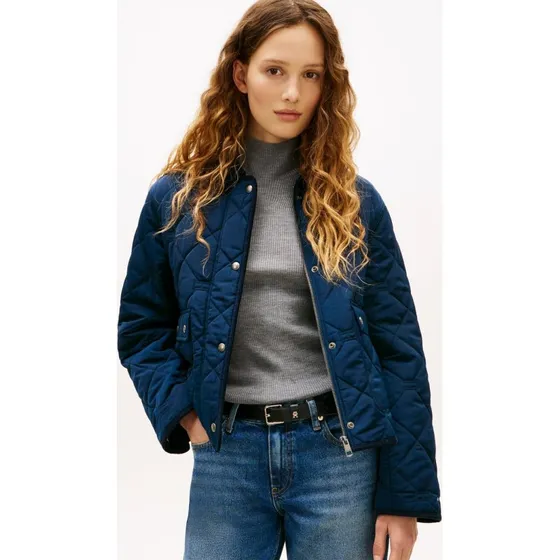 Tommy Hilfiger Kurtka Pikowana Niebieska L