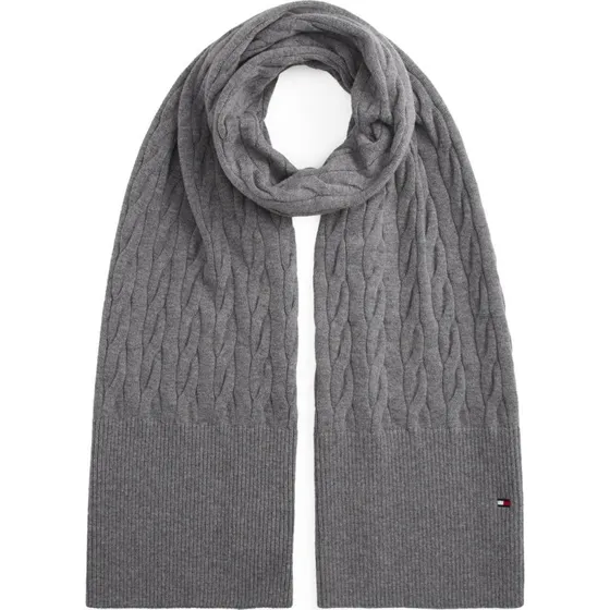 Tommy Hilfiger Szalik Męski Bawełniany Szary