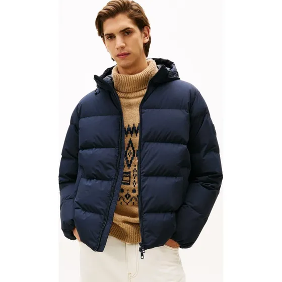 Tommy Hilfiger Kurtka Puchowa Męska Niebieska
