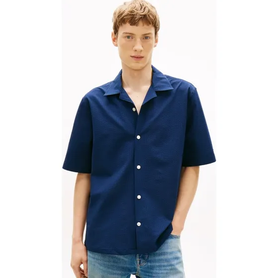 Tommy Hilfiger Koszula Wypoczynkowa Relaxed Fit Niebieska