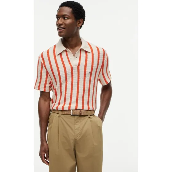 Tommy Hilfiger Koszulka Polo Classic Fit – Pomarańczowa