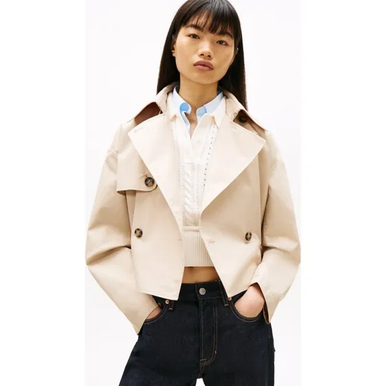 Tommy Jeans Kurtka Trenczowa Beige L