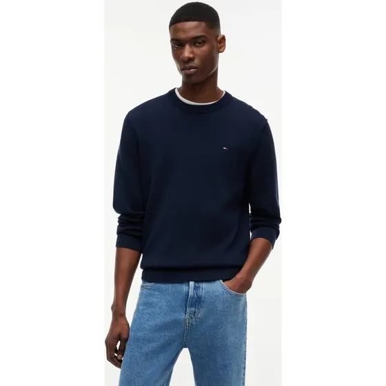Tommy Jeans Sweter Męski Niebieski Athletic Fit
