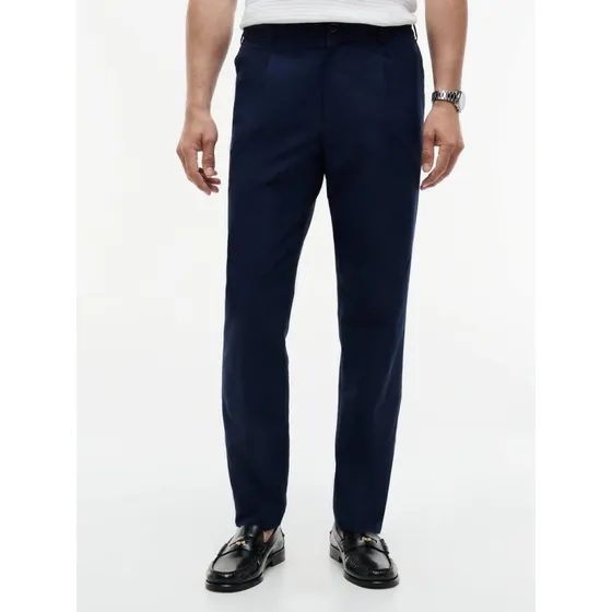 Tommy Hilfiger Chino Harlem Relaxed Tapered Fit - Niebieskie