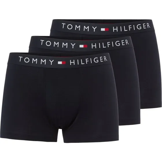 Tommy Hilfiger Bokserki Męskie w 3-paku, Niebieskie, M