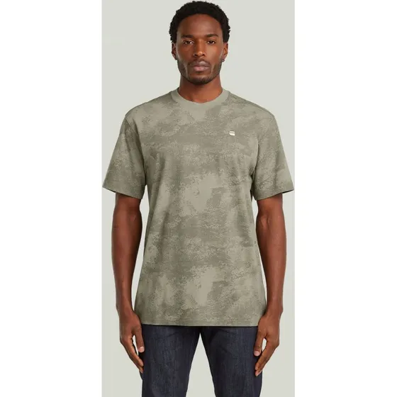 G-Star RAW Koszulka Męska Bawełniana Brązowa, S