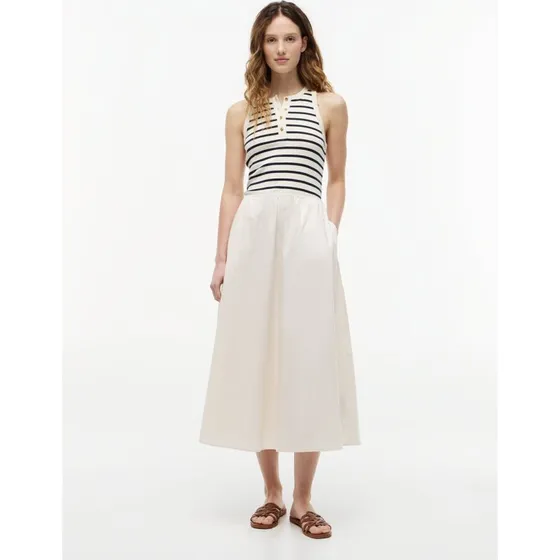 Tommy Hilfiger Sukienka Maxi Bawełniana z Guzikami