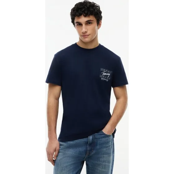 Tommy Jeans T-shirt męski czarny XXL
