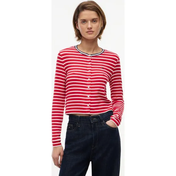Tommy Jeans Koszulka z Długim Rękawem Kobiety Czerwona, S