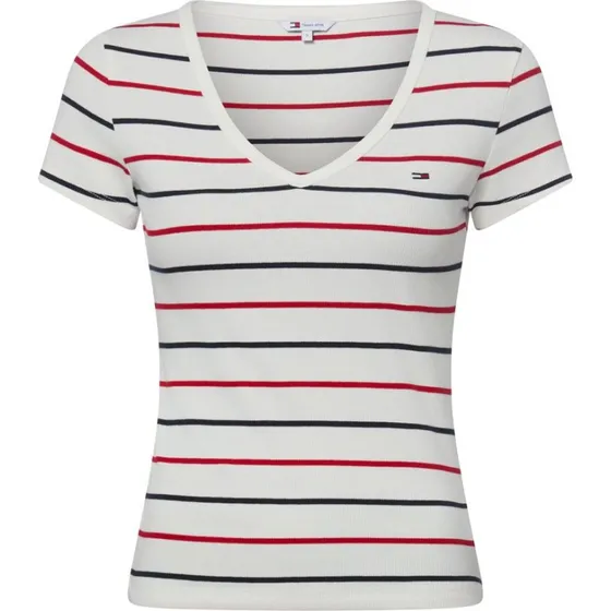 Tommy Jeans Koszulka Kobiety Bawełniana Biała, S