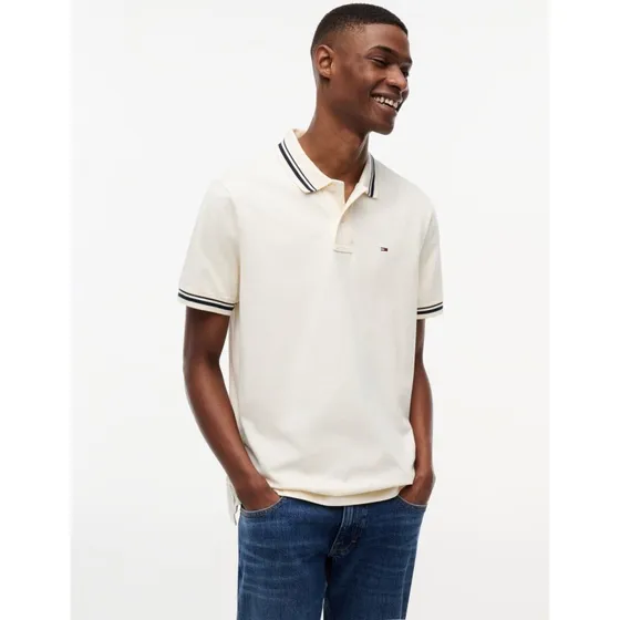 Tommy Jeans Koszulka Polo Z Dżerseju Beige