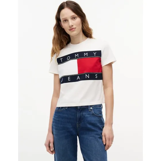 Tommy Jeans Koszulka Damska Biała L