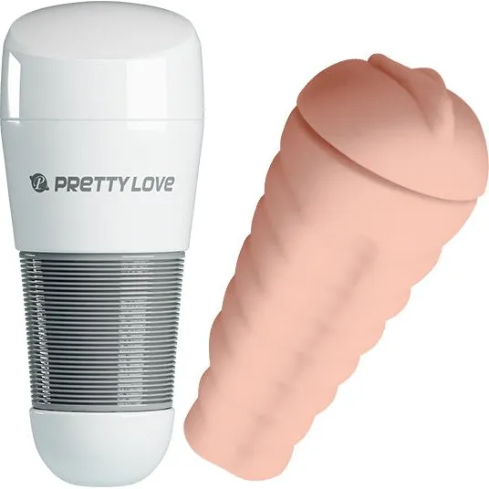 PRETTY LOVE Kitty ręczny masturbator z perłową obudową
