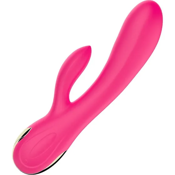 B-Series Fox Silicone Vibrator Pink - Wibrator Królik z Grzaniem