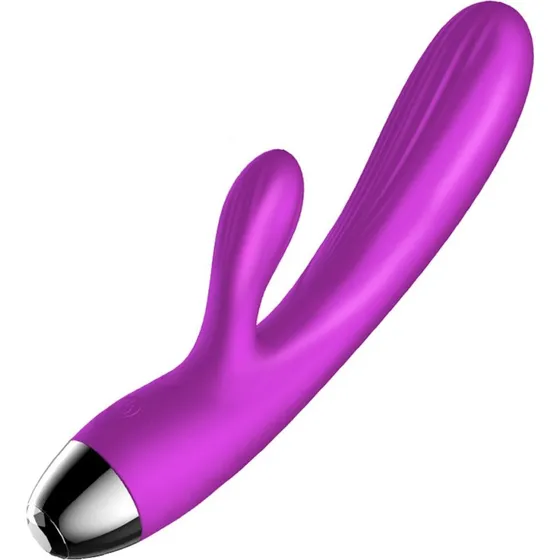 B-Series Fox Silikonowy Wibrator Królik z Funkcją Grzania Purple