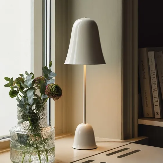Globen Lighting Blåklockan Lampa stołowa, kość słoniowa, 56 cm