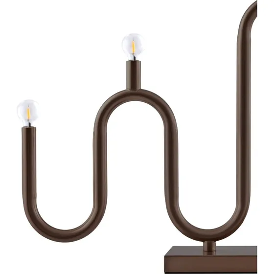 Globen Lighting Świecznik Noel 5, brązowy, 50 cm