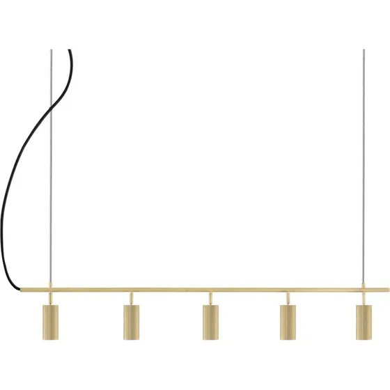 Globen Lighting Hubble 5 – Lampa wisząca mosiądz, 130 cm