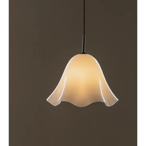 Globen Lighting Żyrandol Bello, biały, Ø 30 cm, szkło