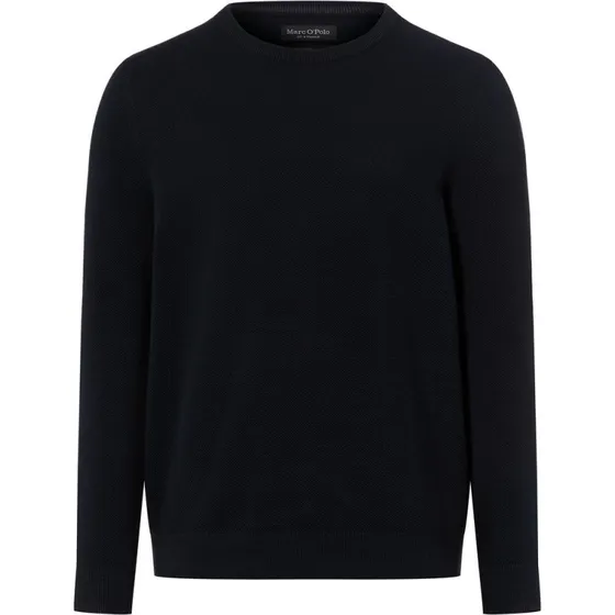 Marc O'Polo Sweter z Dzianiny z Bawełny Niebieski XL