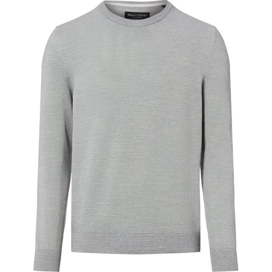 Marc O'Polo Sweter z Dzianiny Męski Srebrny XL