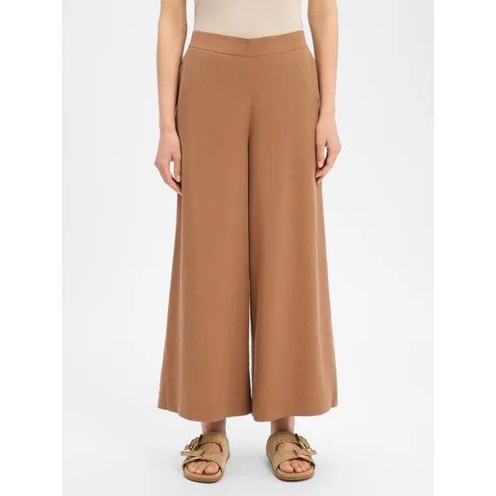 Marc O'Polo Spodnie typu culottes z lnu i lyocell, brązowe, 40