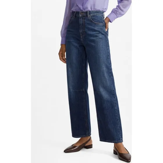 Weekend Max Mara Jeansy Barrel Caduca niebieskie, 34
