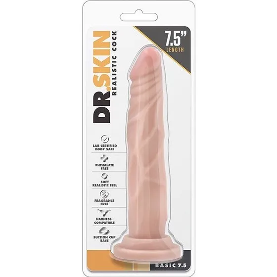 Dr.Skin Realistyczne dildo 19cm z przyssawką