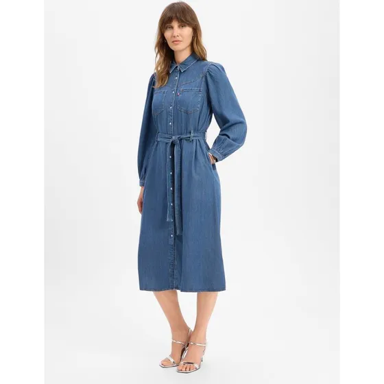 Levi's® Sukienka Dżinsowa Lyocell Niebieska