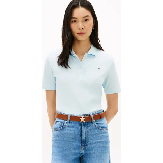 Tommy Hilfiger Koszulka Polo Damska Pika Niebieska M