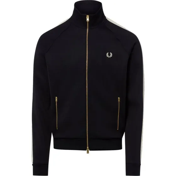 Fred Perry Kurtka Treningowa z Galonowymi Paskami - Niebieska