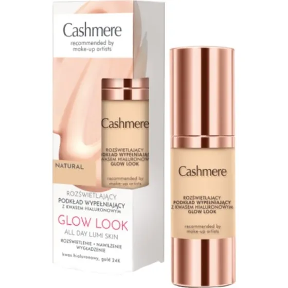 Cashmere Glow Look Podkład wypełniający z kwasem hialuronowym Beige 30 ml