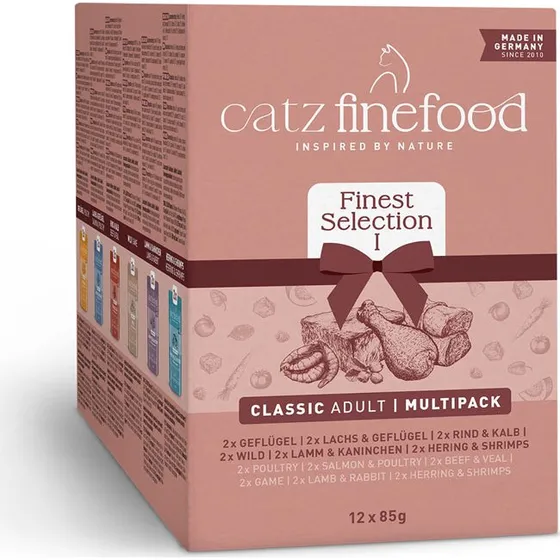 Catz Finefood Pakiet mieszany w saszetkach, 60 x 85 g