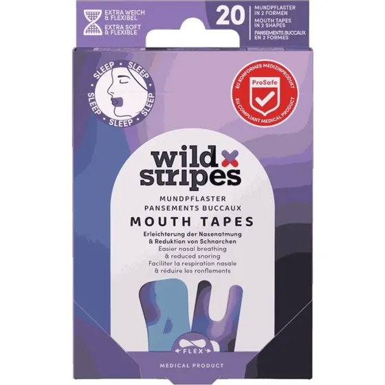 Wild Stripes Sunset plastry przeciw chrapaniu 20 szt.