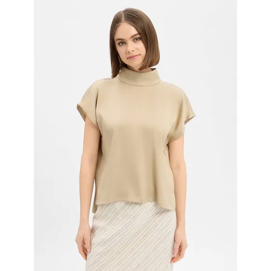 Drykorn Bluzka Alaria_1 z Satyny beige