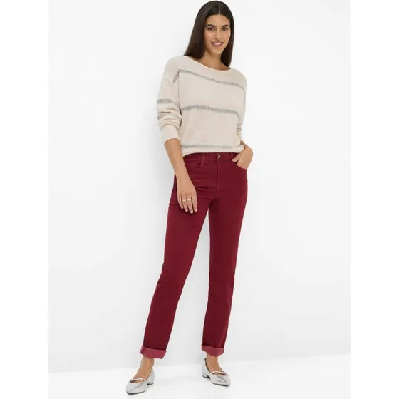 Brax Jeansy Mary czerwone - elastyczny model regular fit