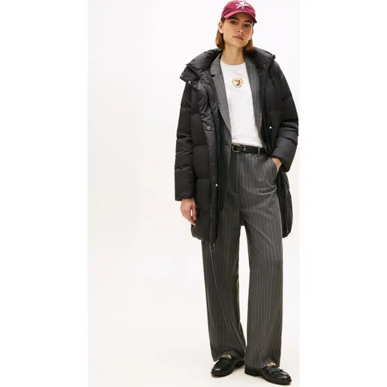 Tommy Hilfiger Płaszcz Puchowy Czarny XL