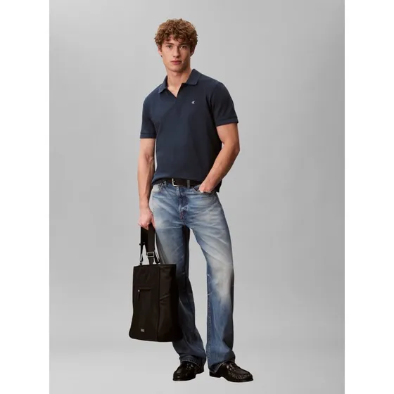 Calvin Klein Jeans Koszulka Polo Classic Fit Niebieska