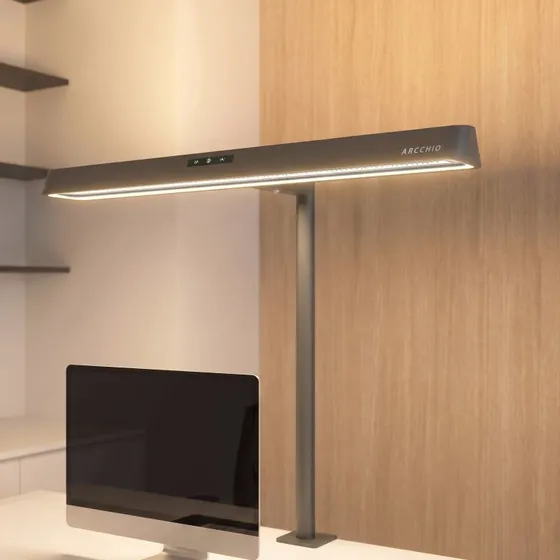 Arcchio Shax Lampa z klipsem LED, czarna, ściemniana, 4000K