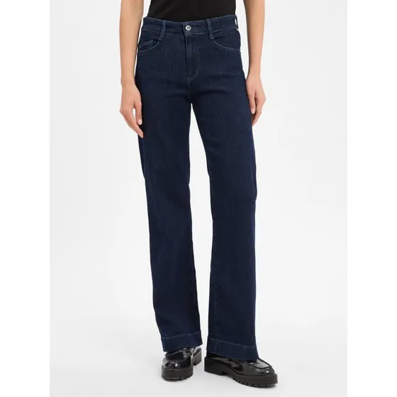 Brax Jeansy Wide Leg Maine niebieskie