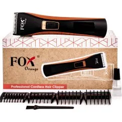 Fox Orange Bezprzewodowa maszynka do strzyenia z nasadkami