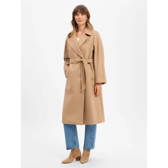 Weekend Max Mara Płaszcz Wełniany Resina Brown