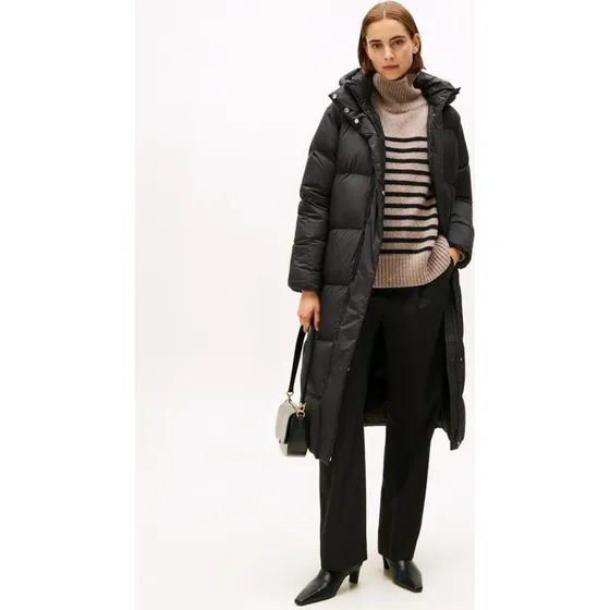 Tommy Hilfiger Płaszcz Puchowy Czarny XXL