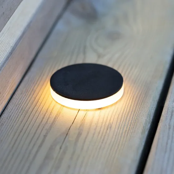 Markslöjd Garden 24 Decklight czarny 3W boczny Ø6cm