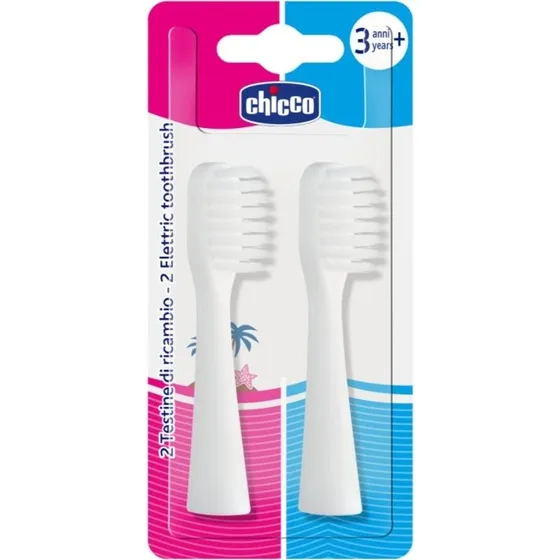 Chicco Główki do szczoteczki elektrycznej dla dzieci 3+ (2 szt.)